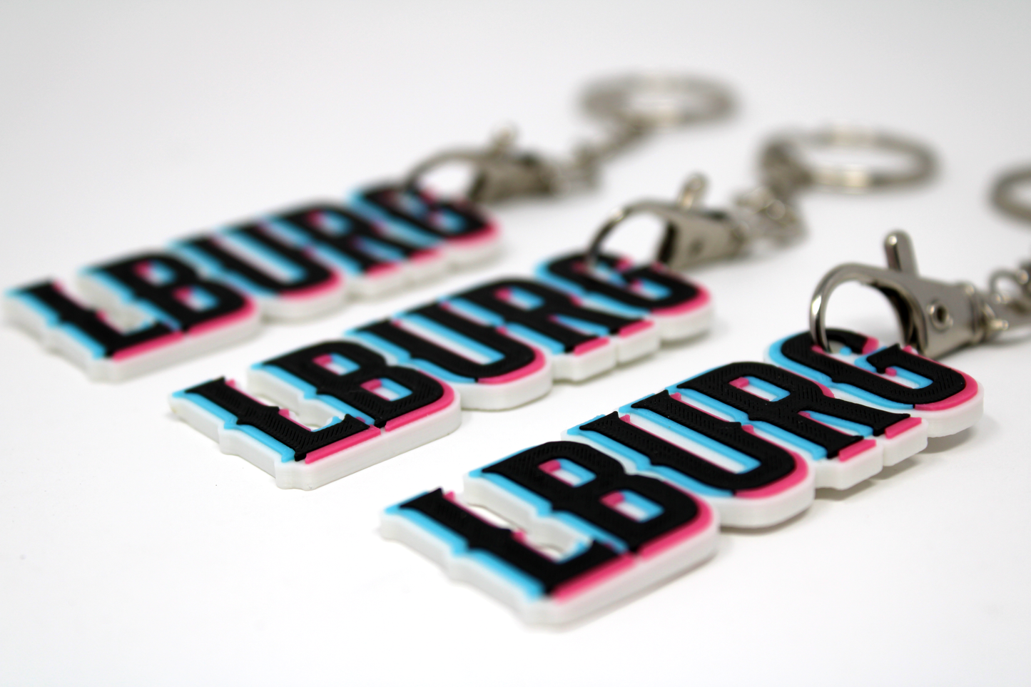 Custom 3D Printed Logo Keychains, Promotion items, giveaway