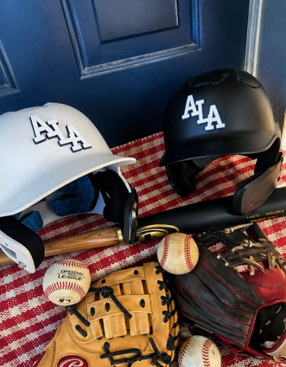 Custom 3D Printed Baseball & Softball Helmet Decals | Raised Team Logos